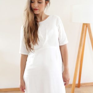 Robe grossesse chic – écrue