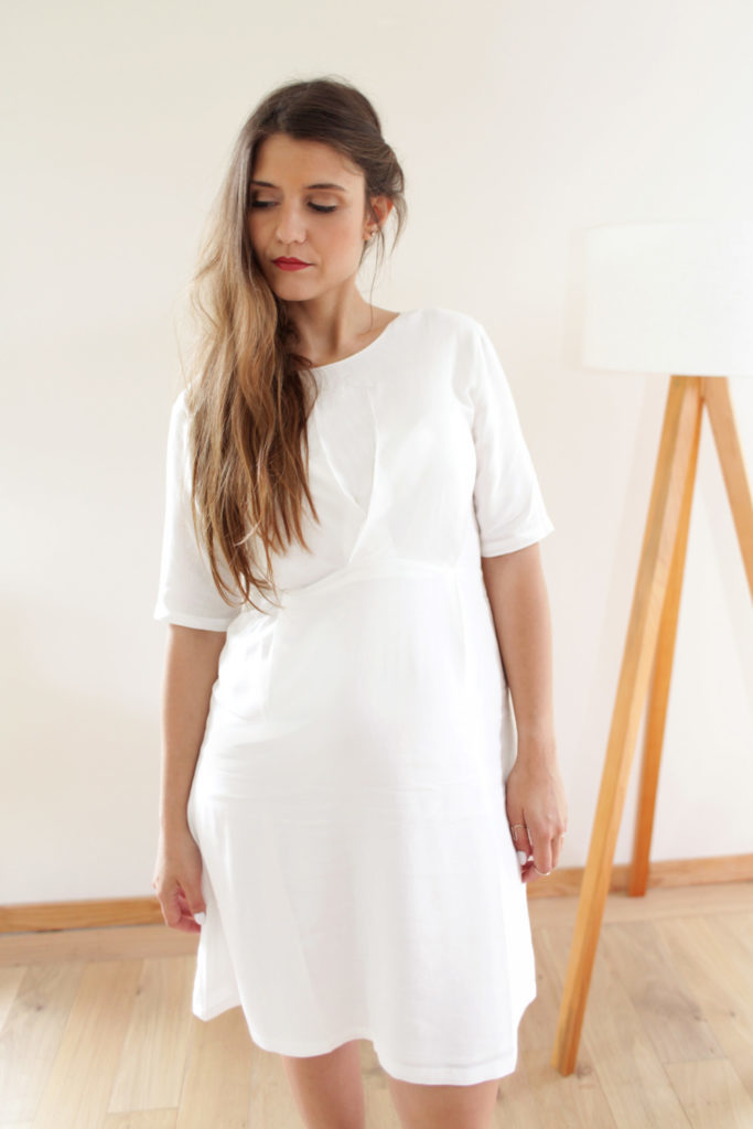 Robe grossesse chic – écrue
