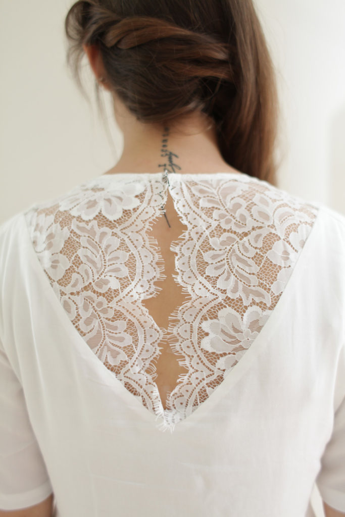 Robe grossesse chic – écrue – Image 2