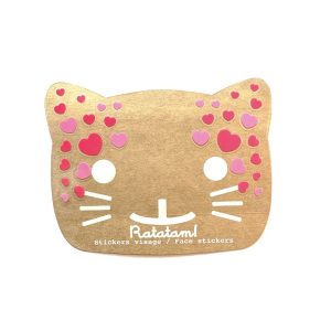 Stickers de visage coeurs – Rouge&Rose