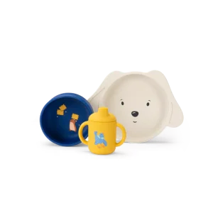 MOULIN ROTY – Set vaisselle Silicone – Puce & Pilou