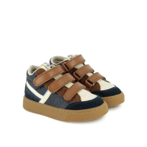 TARTINE ET CHOCOLAT – Baskets Hi Easy- Navy White Camel