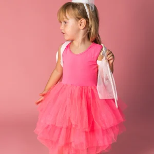 La Robe Tutu 2/4ans – Rose fluo