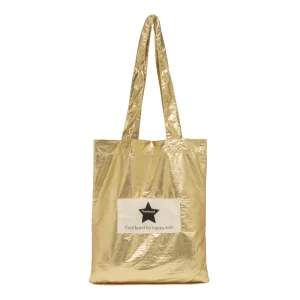 Le Tote Bag Brillant Métallisé – Or