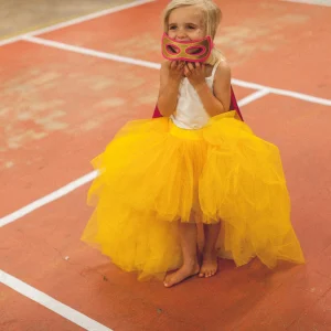 Tutu long rock jaune