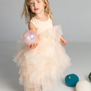 Robe tutu 6/8ans – Abricot