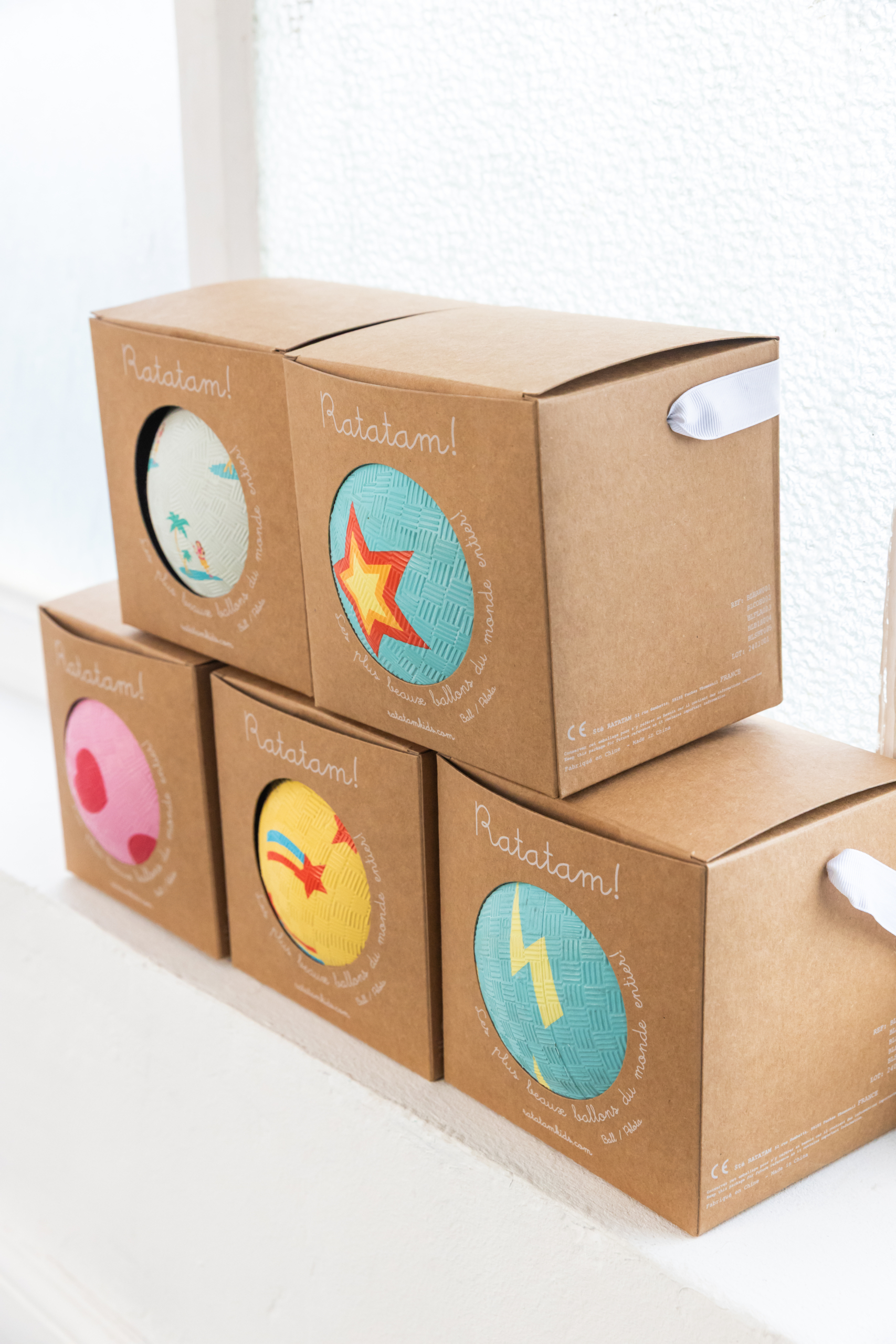 Petit Ballon Coeurs 12 cm – Rose – Image 4