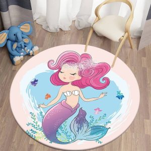 Tapis sirène pour chambre de fille