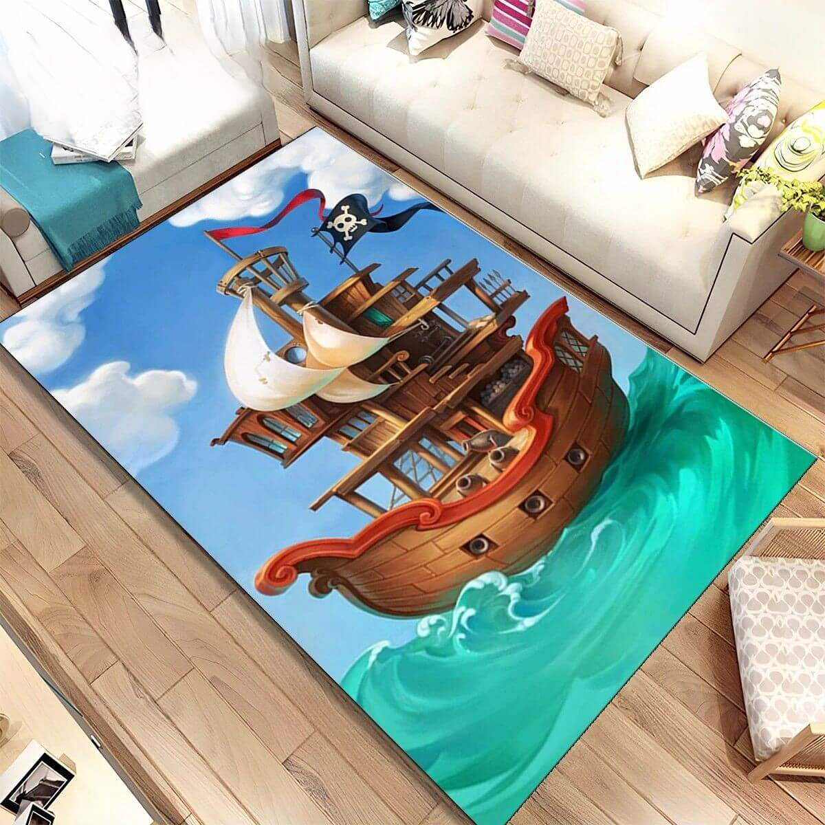 Tapis pirate chambre de garçon