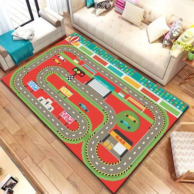 Tapis circuit de voiture pour enfant