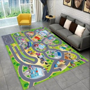 Tapis de jeux avec routes et ville