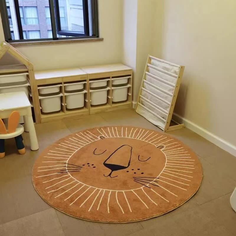 Tapis en forme de lion pour chambre de bébé – Image 2