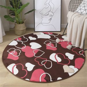 Tapis enfant fille rond