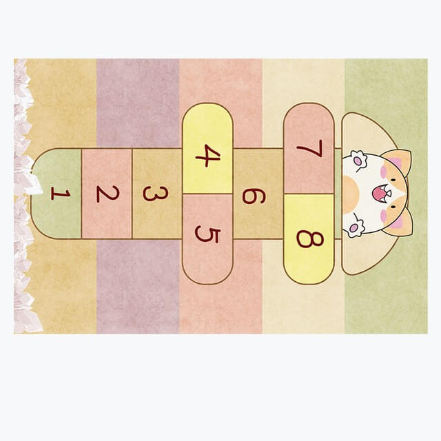 Tapis marelle pour chambre de fille – Image 6