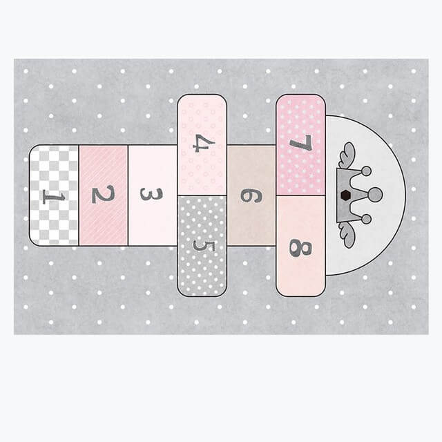 Tapis marelle pour chambre de fille – Image 5