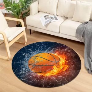 Tapis rond basketball