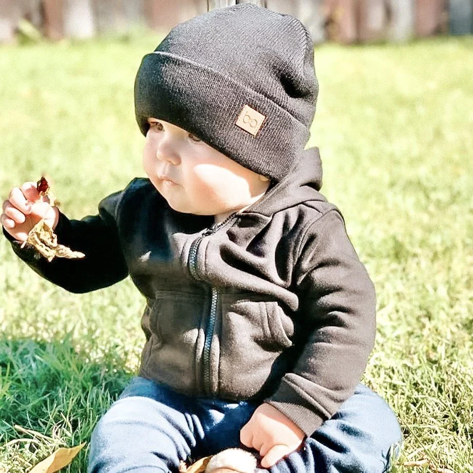 Tuque en Tricot Classique - Noire – Image 2