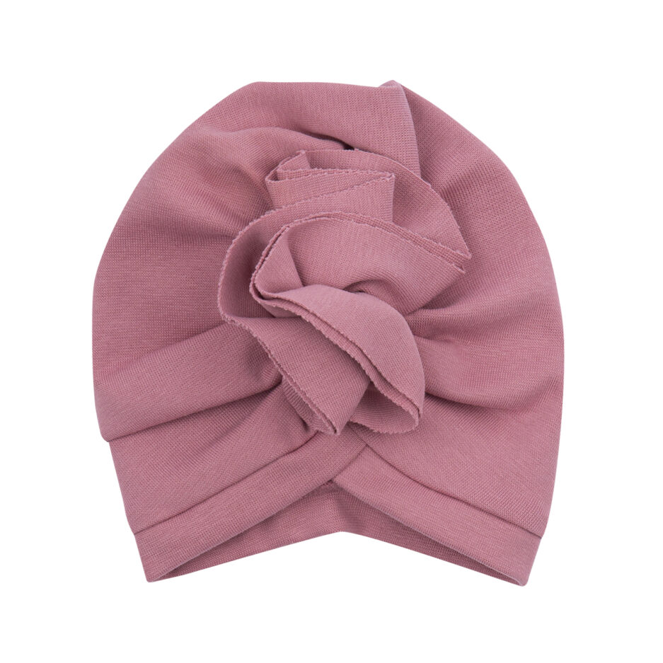 WOOLY ORGANIC – Ruffle Turban – Pink