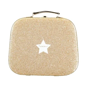 Valise pailletée 25 cm – Or