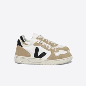 VEJA – Baskets V10 – White Black Sahara