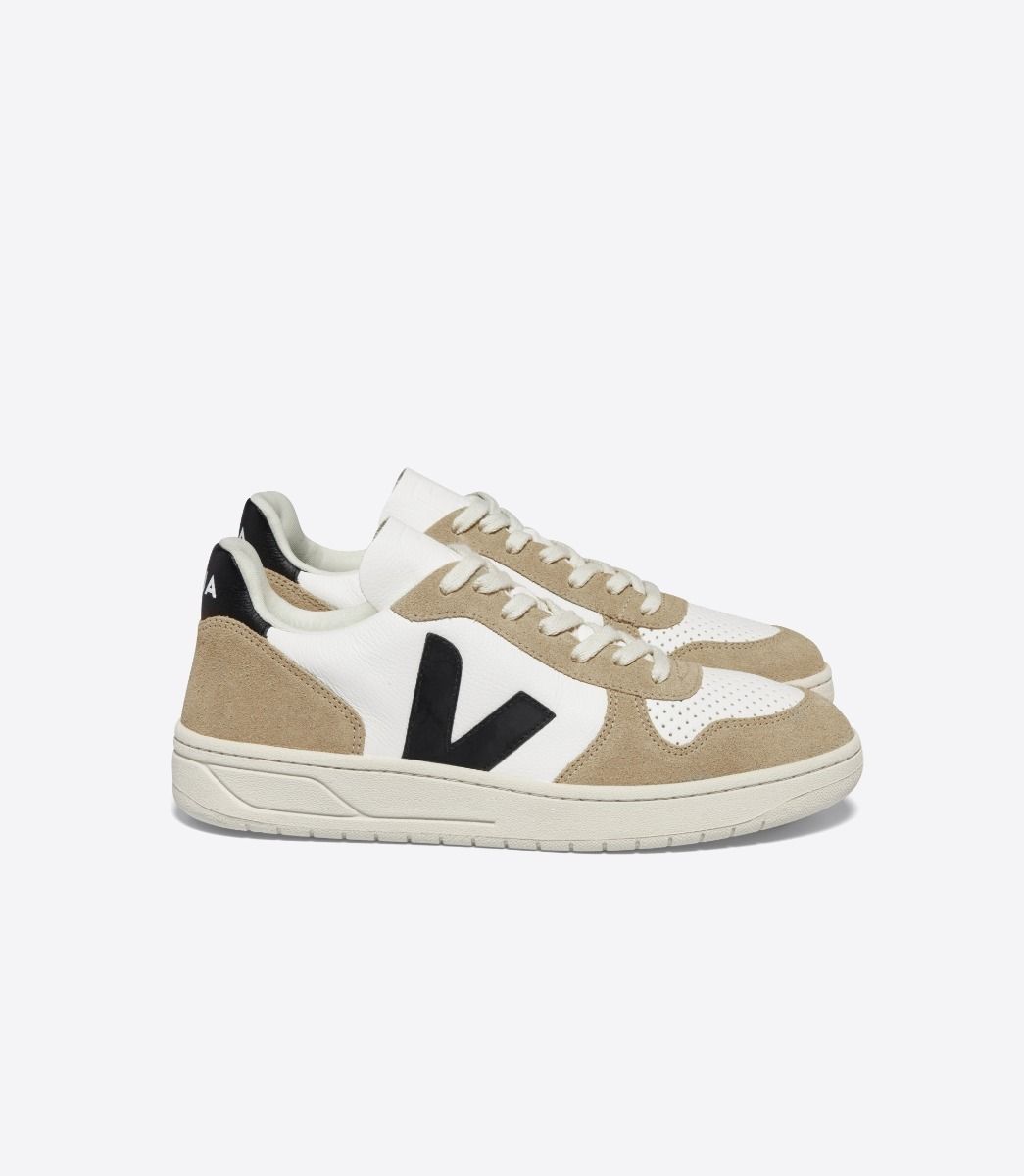 VEJA – Baskets V10 – White Black Sahara