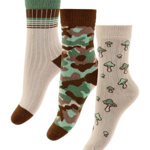 MINIPOP – Chaussettes en bambou X3 – Brown