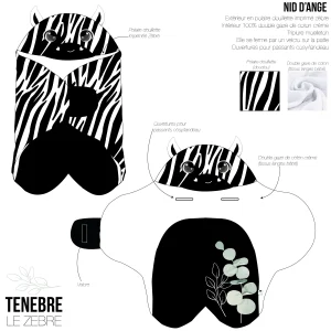 Nid d'ange - Zèbre - famille Saintjon