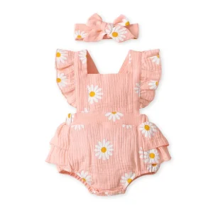 Baby Girl Flower Print Bodysuit