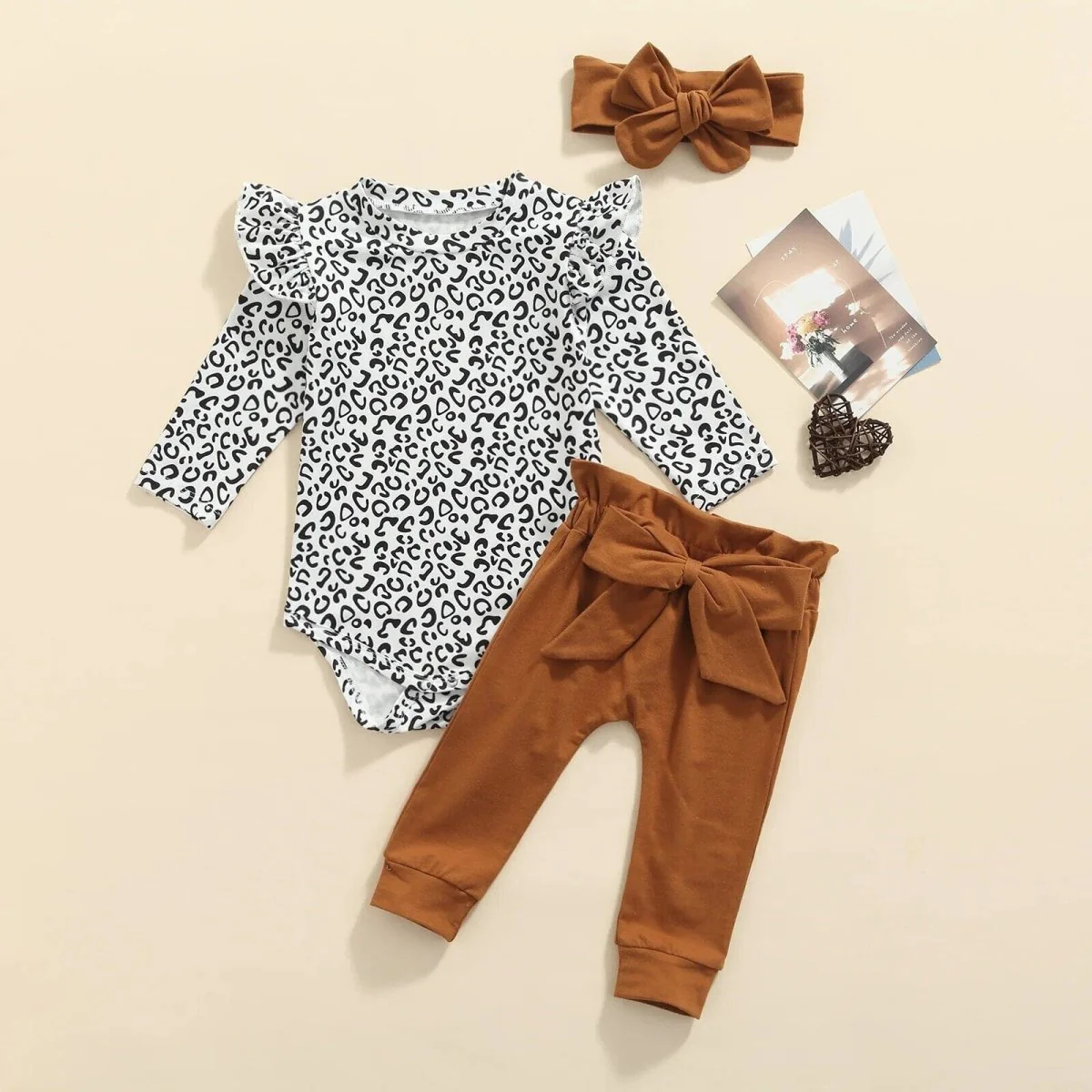 Baby Girl Leopard Print Outfit – Image 4