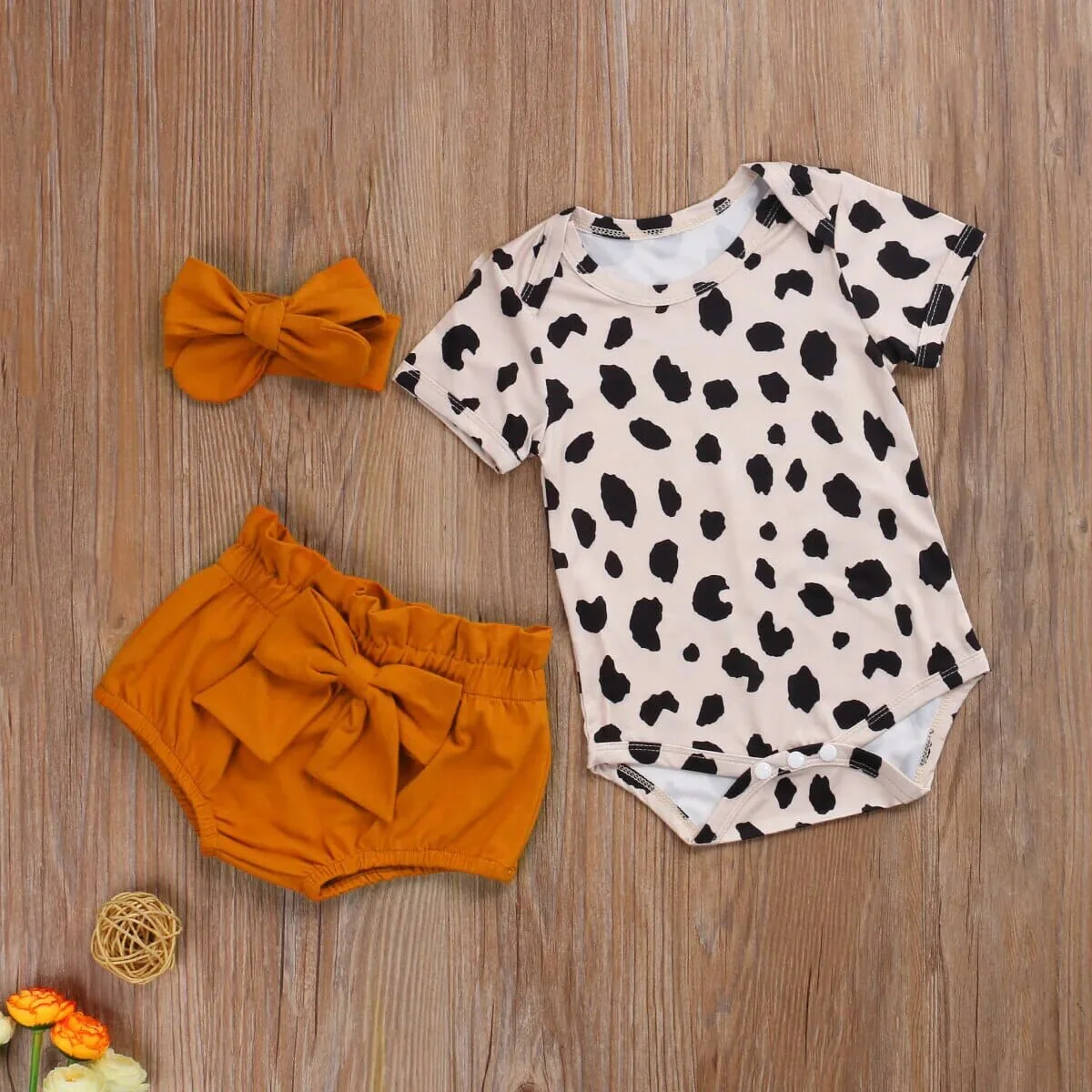 Baby Girl Leopard Print Outfit – Image 5