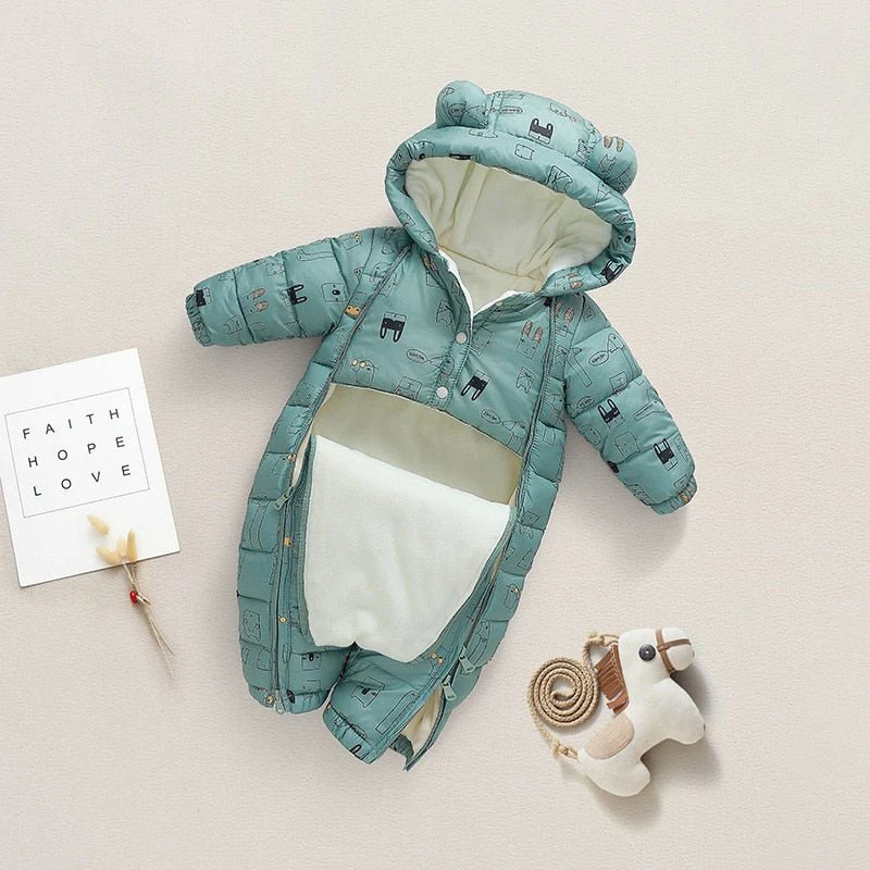 Baby Hooded Snowsuit – Image 2