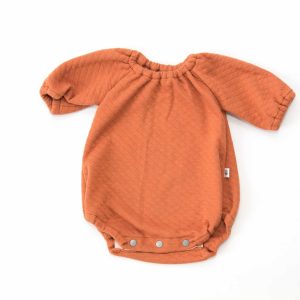 Barboteuse matelassée rouille