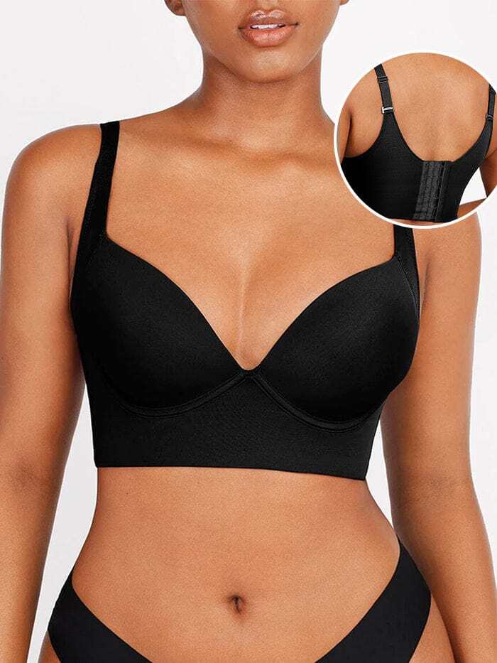 Soutien-Gorge Bonnets Profonds Effet Push Up Bretelles De Maintien