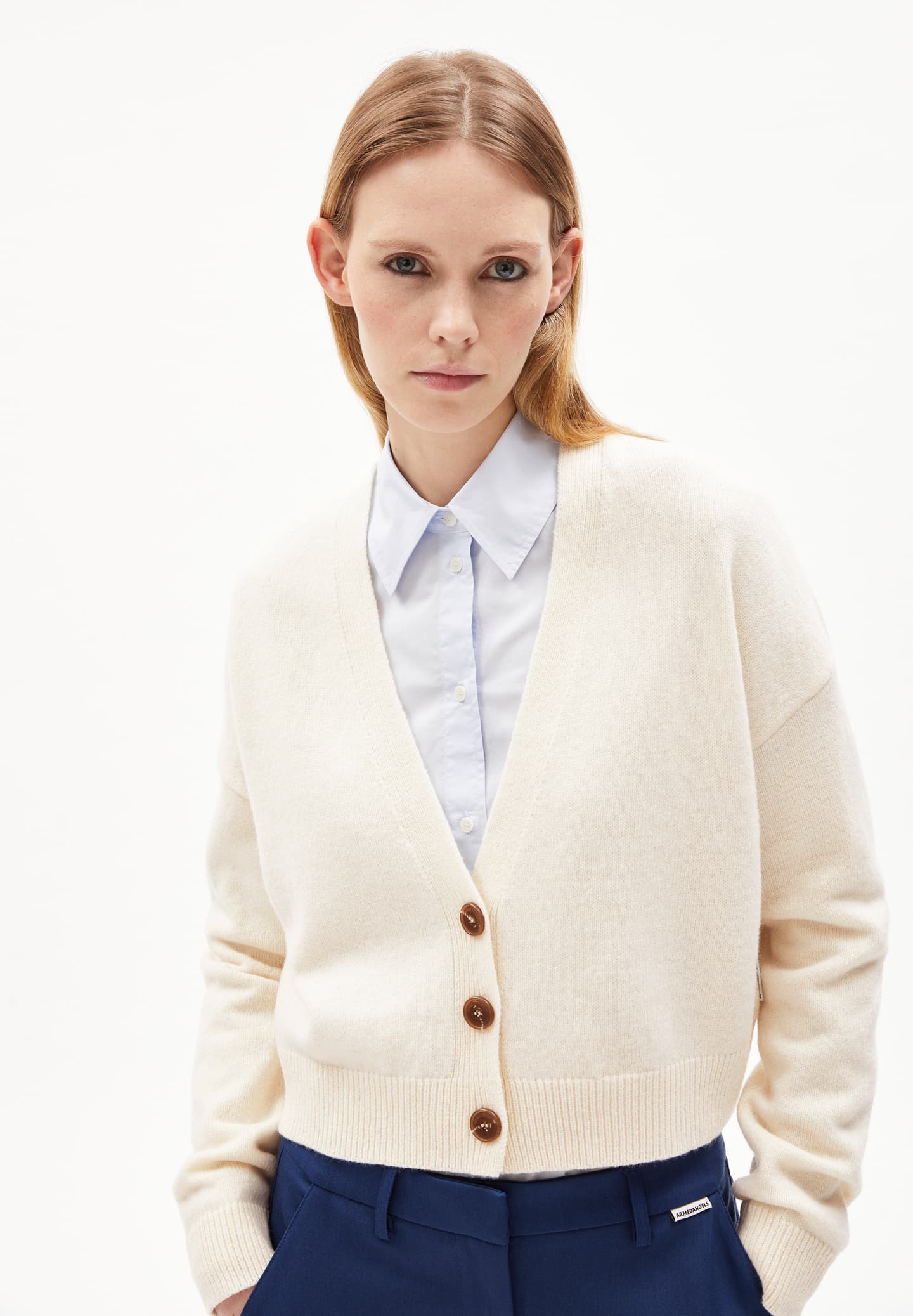 ArmedAngels – Cardigan Damiraa Reglana – Milk – Image 2