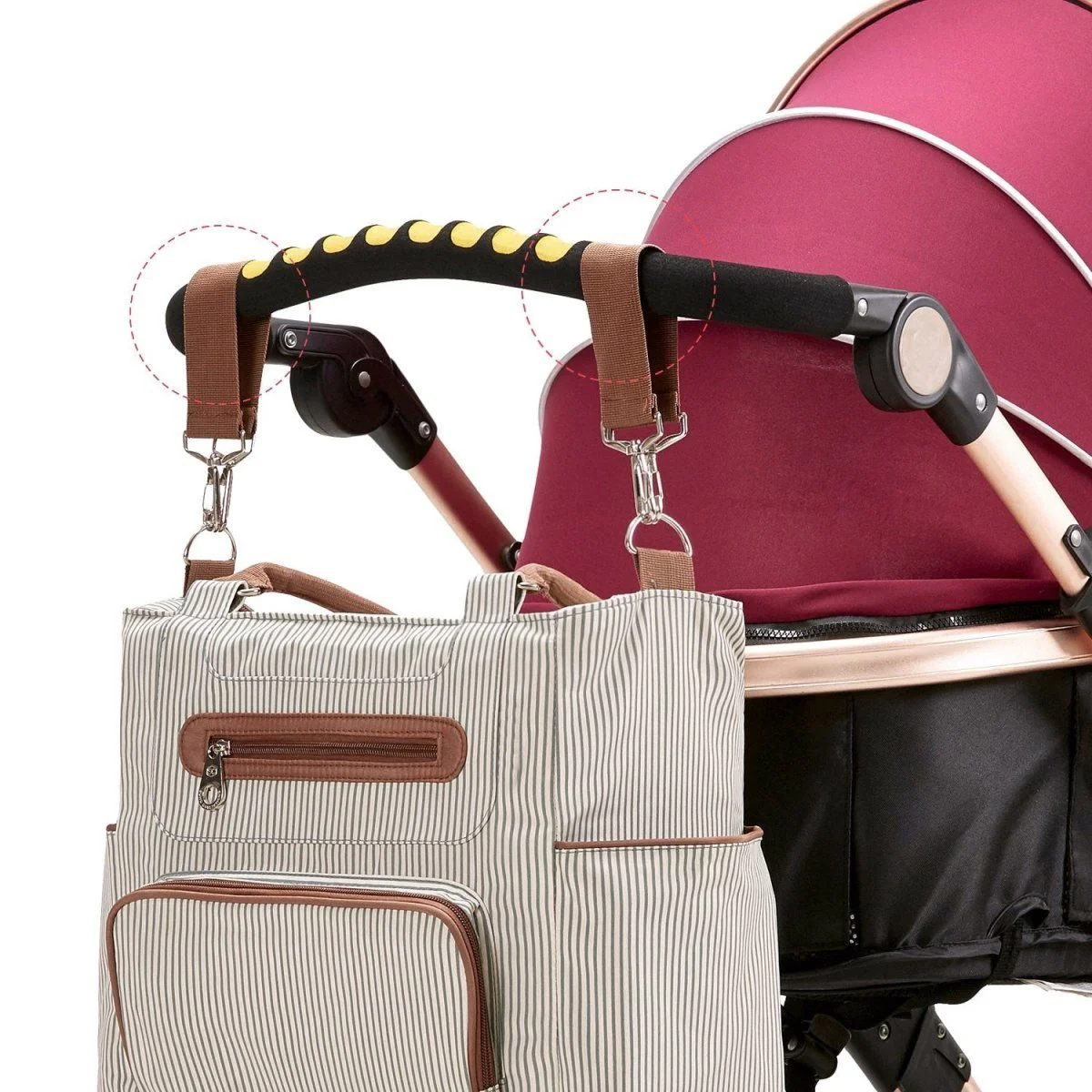 Deluxe Diaper Bag 7 Pieces Set – Image 6