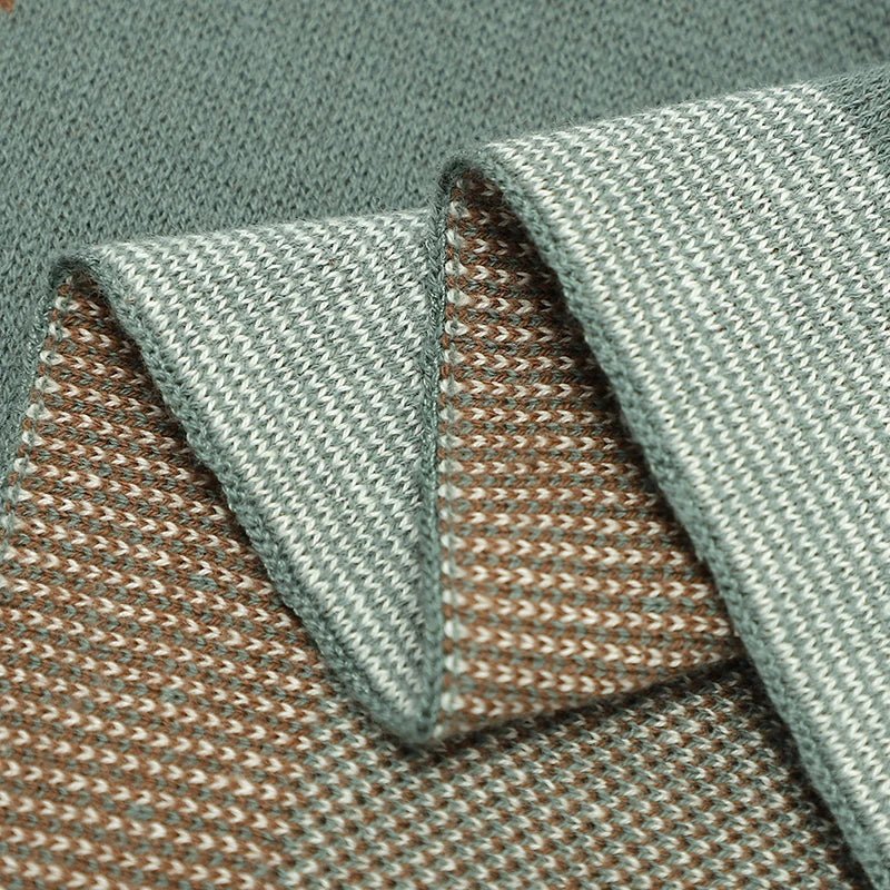 Dino Cotton Baby Blanket – Knitted Newborn Swaddle – Image 5