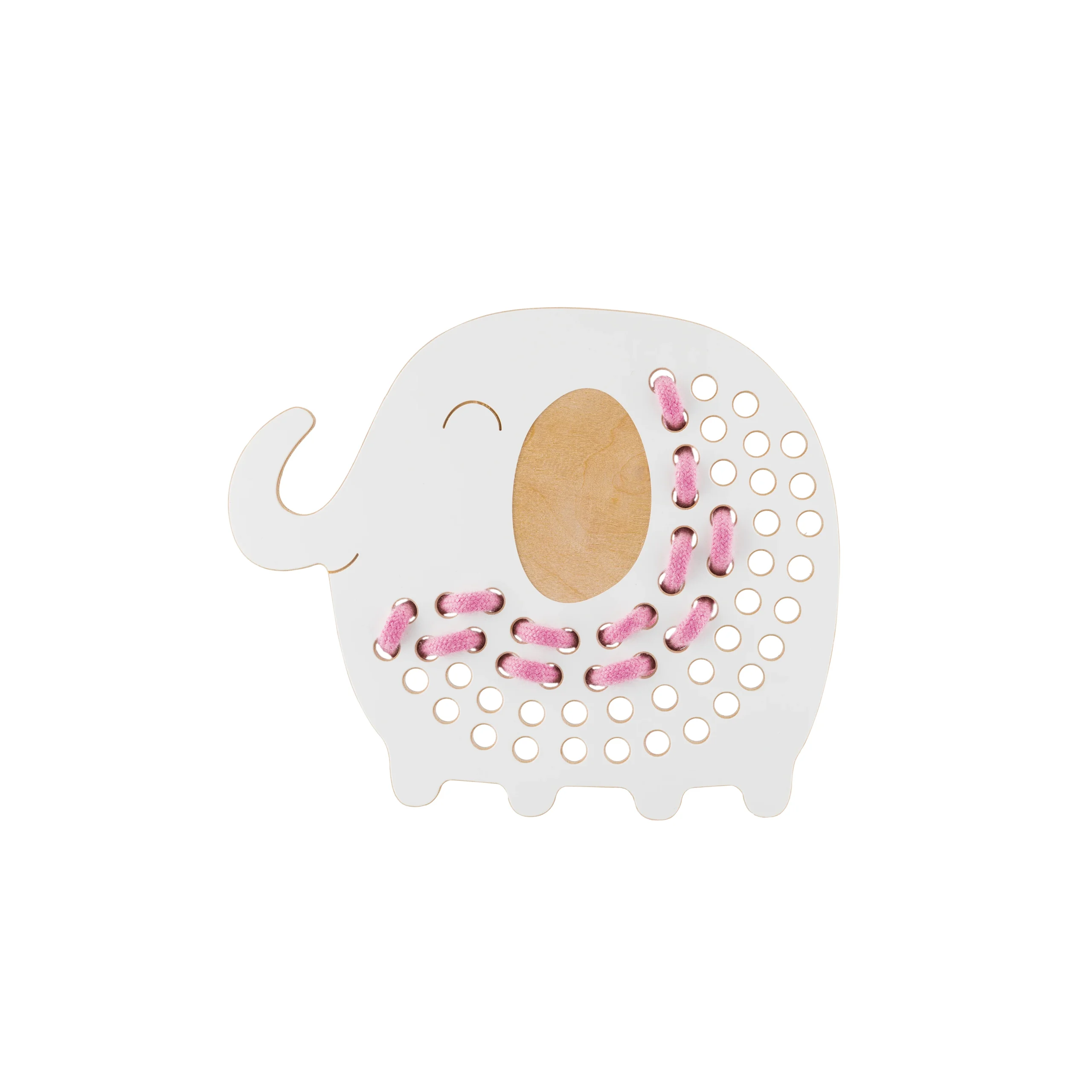 Oliver l'éléphant - Jouet à lacer en bois