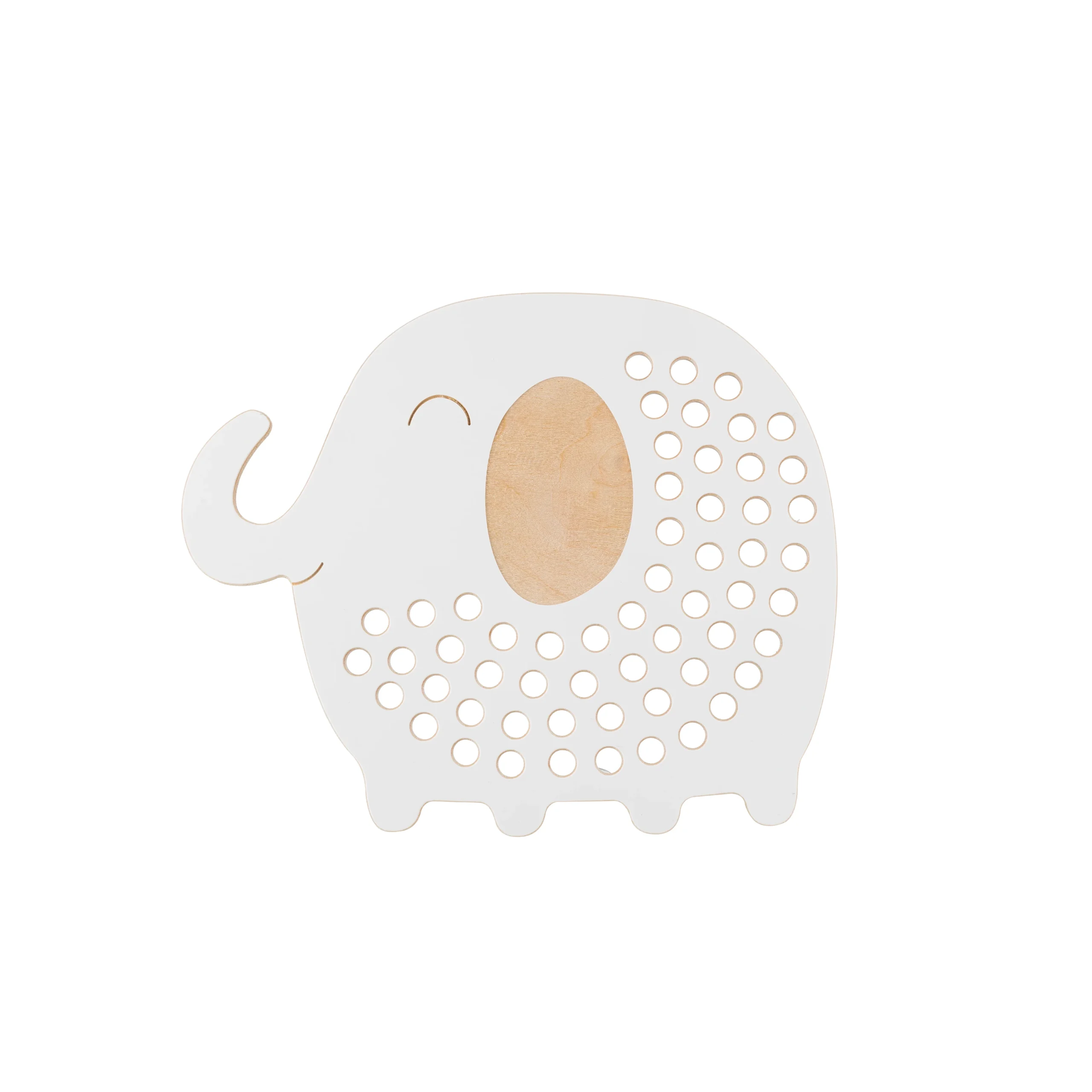 Oliver l'éléphant - Jouet à lacer en bois – Image 2