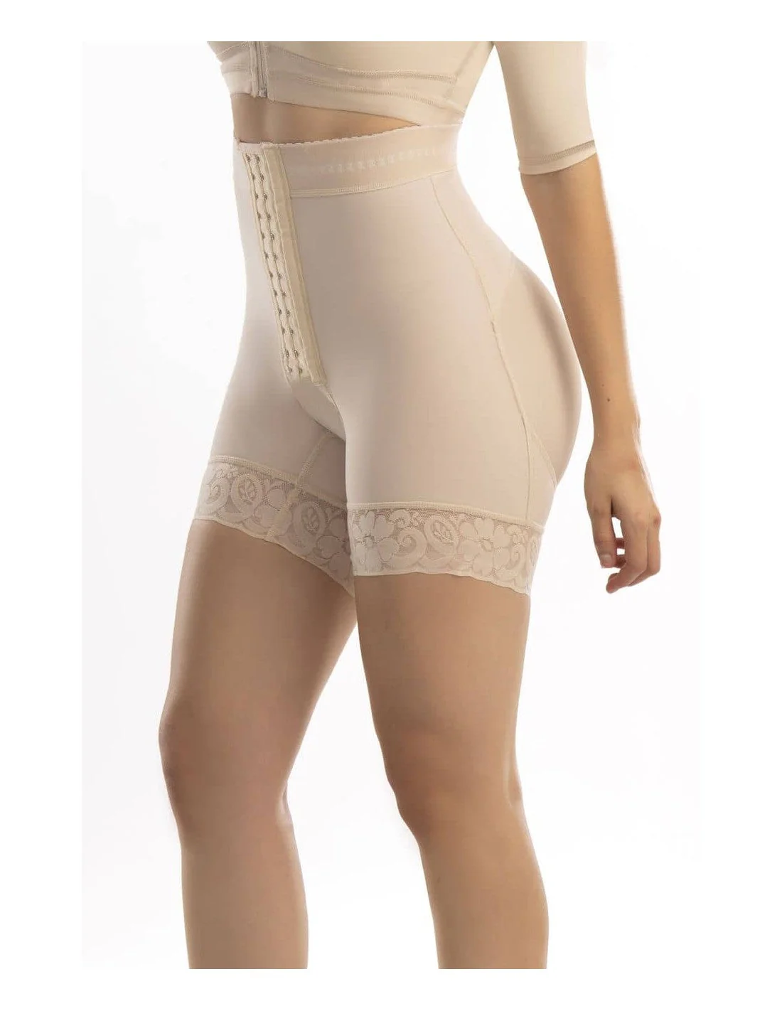 Gaine Short Remonte Fesses Avec Rangées De Crochets Effet Push-Up – Image 4