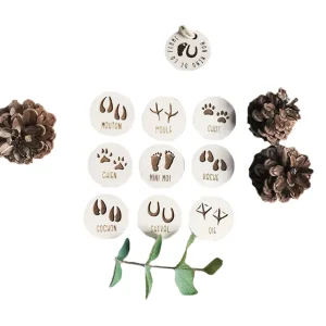 Jeu mémo empreintes d'animaux de la ferme