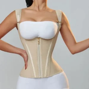 Gaine Gilet Post-Opératoire Beige Effet Sablier Effet Taille De Guêpe