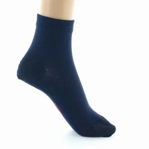 PERRIN – Socquettes Femme en Soie Naturelle – Marine