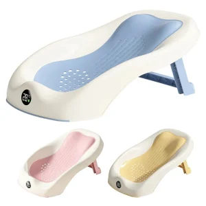 Folding Baby Bath Tub – Non-Slip Newborn Shower Support