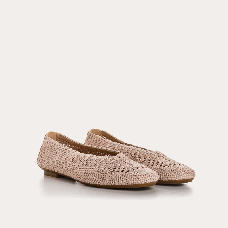 REQINS – Ballerines Hanaba en crochet – Naturel – Image 2