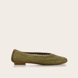 REQINS – Ballerines Hanaba en crochet – Olive