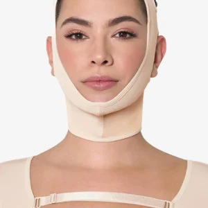 Mentonnière Gaine Tête Mentoplastie Post-Chirurgicale Menton