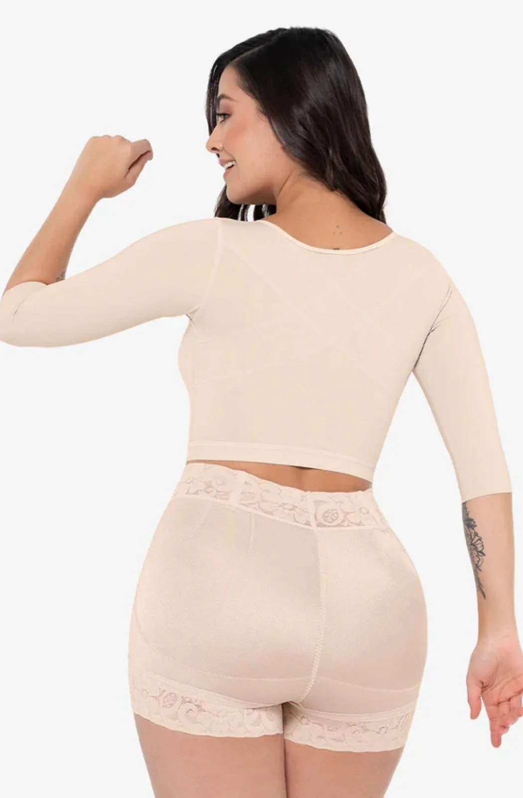 Soutien-Gorge Post-Chirurgical Maria E Avec Manches Et Contrôle Moyen – Image 2