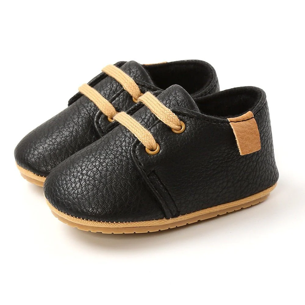 Infant Multicolor Retro Leather Shoes – Image 3