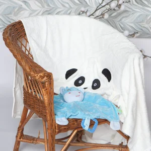 Cape de bain en bambou avec doudou