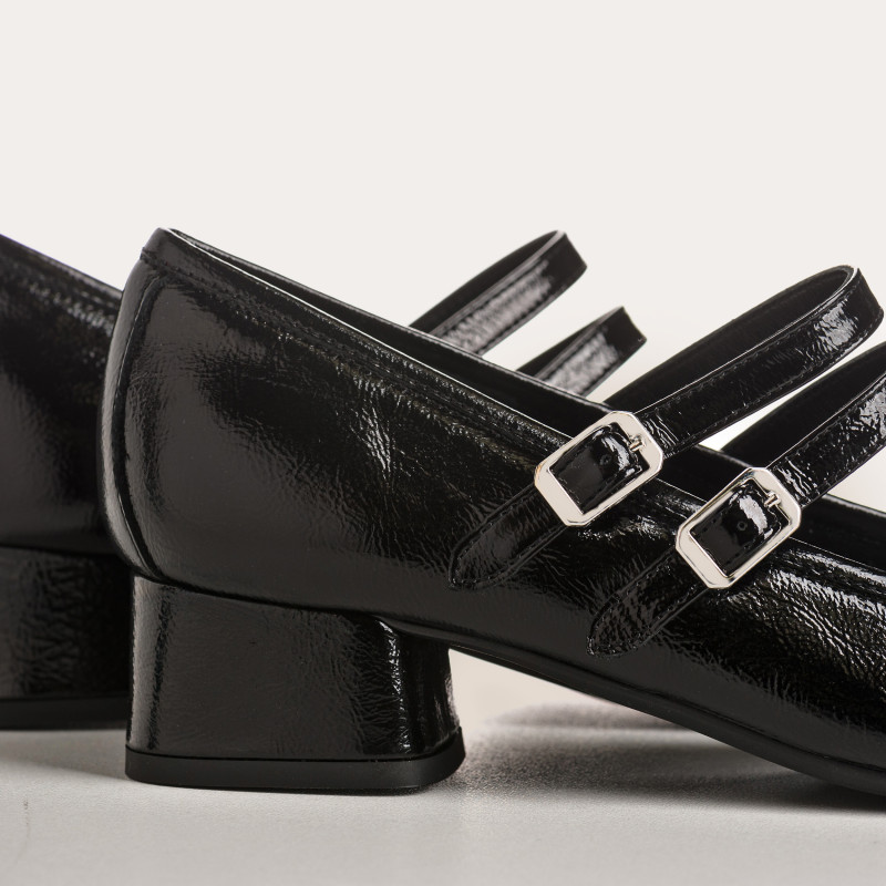 REQINS – Babies à talon Kristen – Noir – Image 3